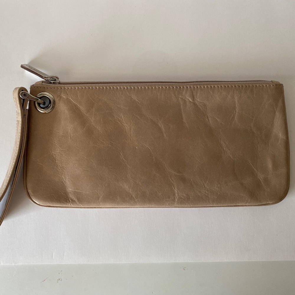Hobo bags taupe clutch wristlet